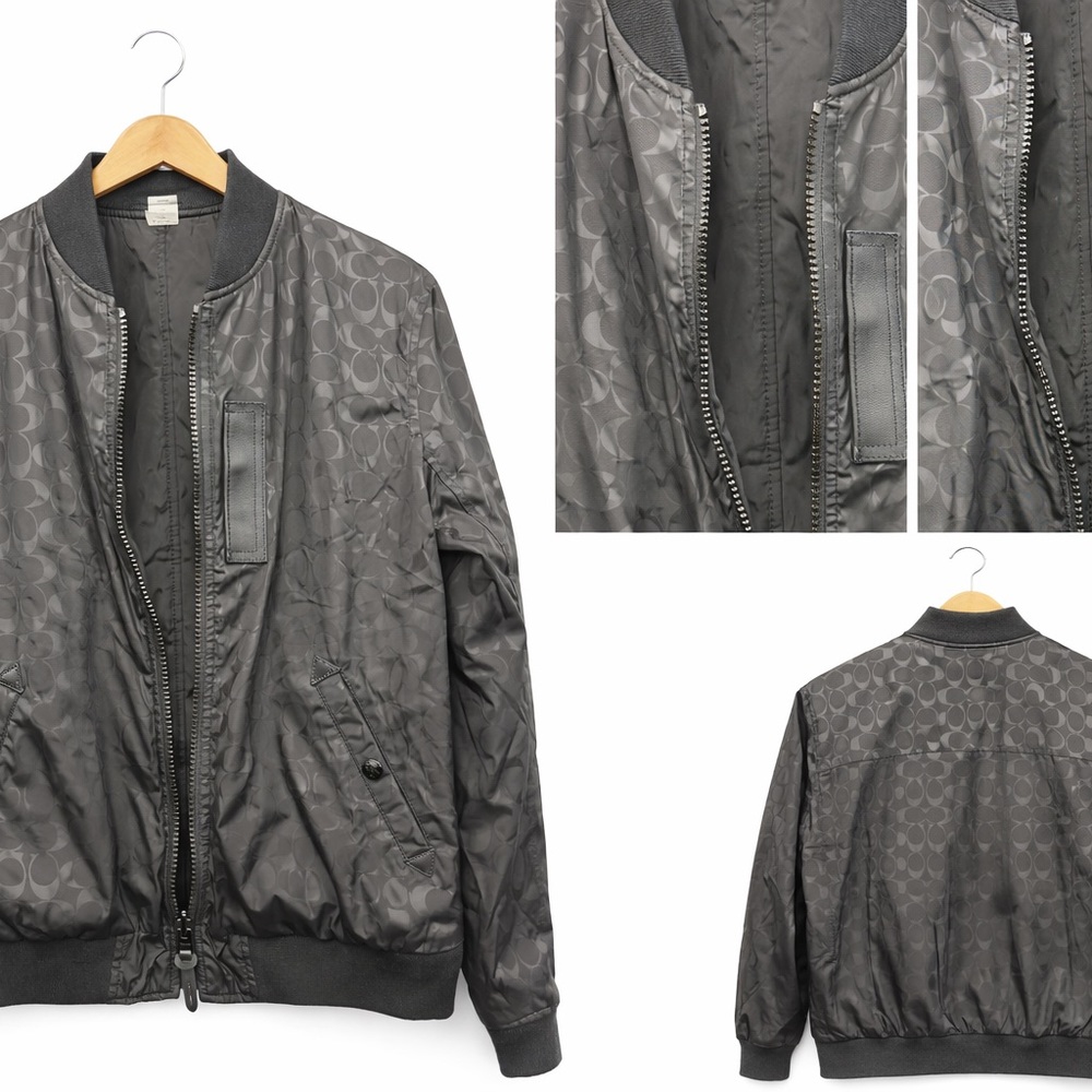 Coach Men's Gray Bomber Jacket Size Small New